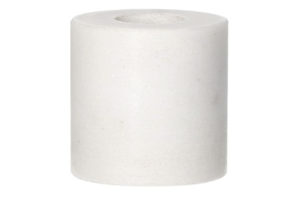 Kerzenhalter Marmor weiß für Stabkerze, D 5 cm, H 5 cm