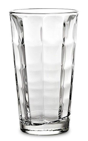 Karree hohes Trinkglas klar, D 8 cm, H 14 cm