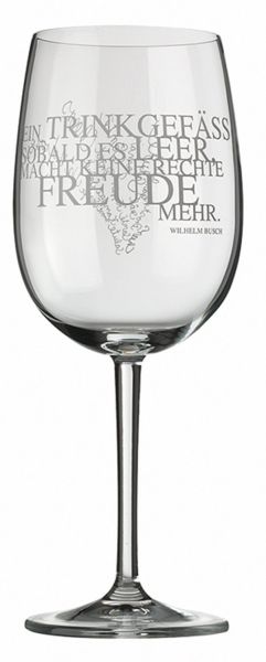 Weißwein-Glas, D 6,5 cm, H 21 cm, Ein Trinkgefäß