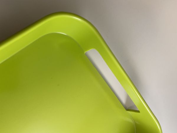 Melamin-Tablett apfelgrün, B 32,5 cm, T 19 cm, H 4,2 cm