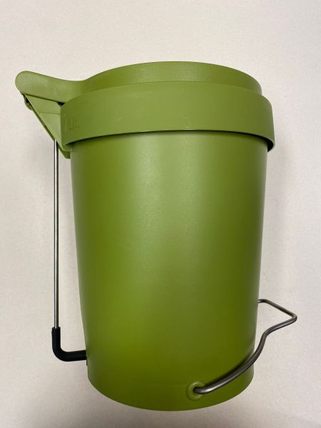 Treteimer Tip, 7 l, Abfalleimer Kunststoff grün