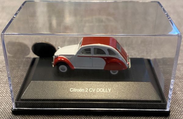 Mini-Pinnwand Citroen 2 CV Dolly rot-weiß