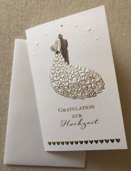 ECO-Doppelkarte Gratulation zur Hochzeit