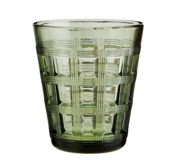 Trinkglas grün, D 9 cm, H 10 cm