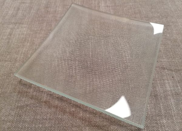 Glas-Kerzenteller 12 x 12 cm, 2 Designs