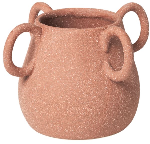 Keramik-Gefäß Grip terracotta, D 12 cm, H 11,5 cm