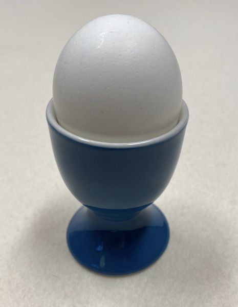 Farbenfroh Porzellan-Eierbecher außen petrol, innen weiß