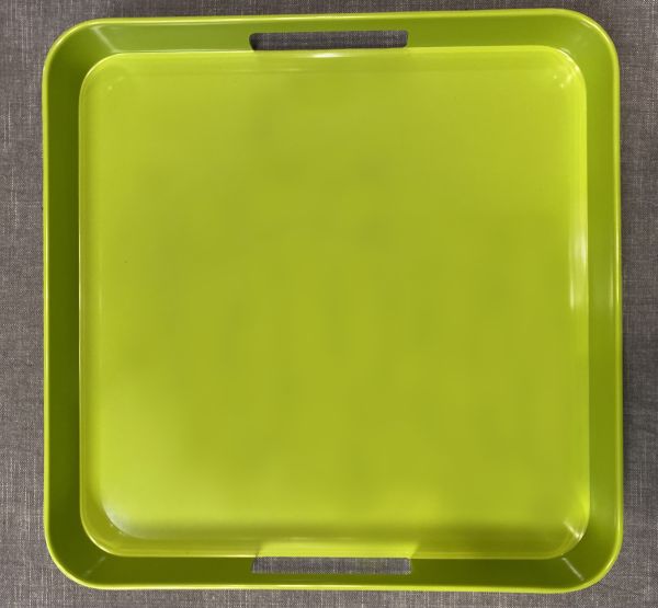 Melamin-Tablett quadr. apfelgrün, 33 x 33 x 4,2 cm