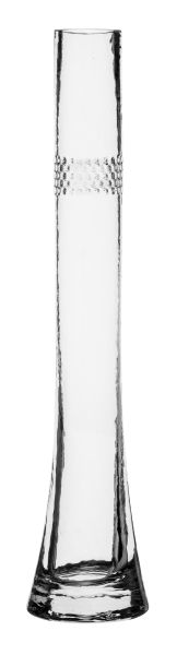 Klarglas-Vase schmal, Höhe 34 cm, D 7,3 cm