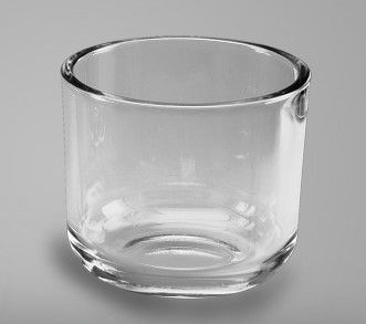 Klarglas-Windlicht, H 11 cm, D 12,5 cm