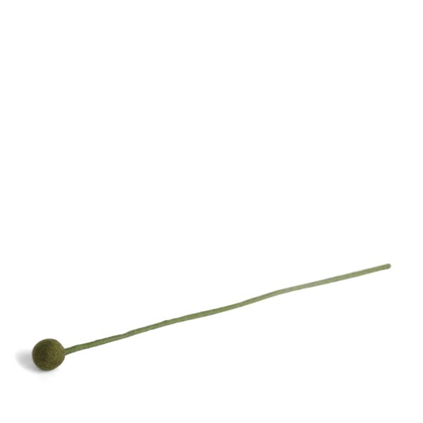 Wollfilz-Kugelblume grün D 2 cm, H 32 cm
