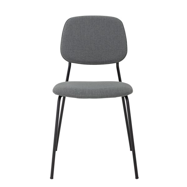 Stuhl, schwarz-grau, stapelbar