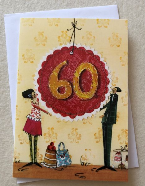 Geburtstag 60 Doppelkarte