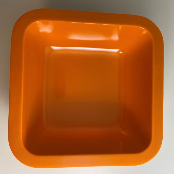 Melamin-Schale orange, 15 x 15 x 5,5 cm