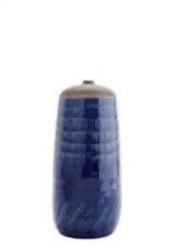 Vase terra cotta blau natur, 18 cm, H 39,5 cm