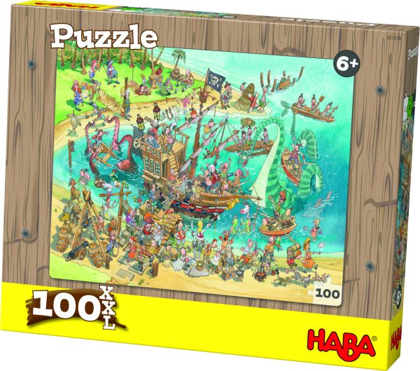 Piraten Puzzle, 100 Teile, 36 x 49 cm, ab 6 Jahren