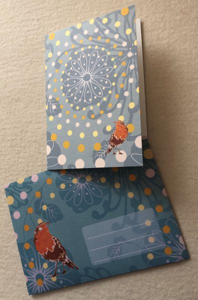 Birdy Doppelkarte mit Umschlag im gleichen Motiv