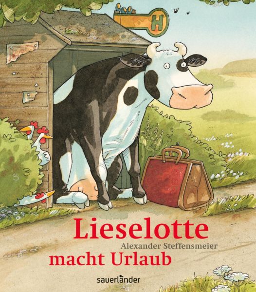 &quot;Muuh&quot; Minibuch Lieselotte macht Urlaub, B 13,6 cm, L 15,6 cm, St 0,8 cm