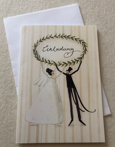Doppelkarte Hochzeitseinladung